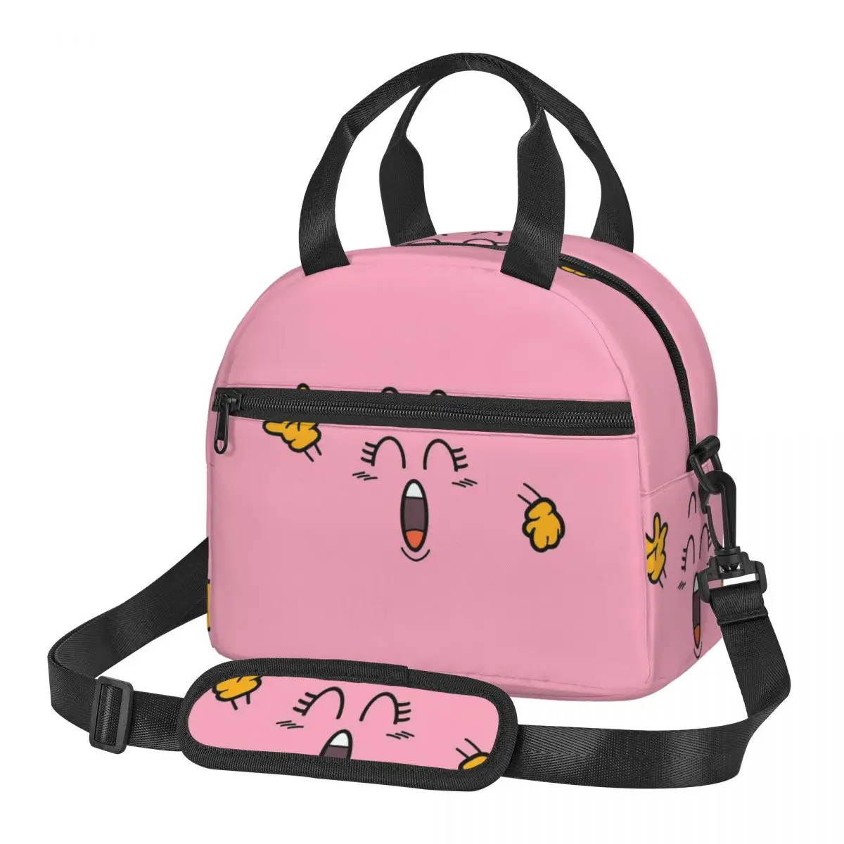 Dr Slump Arale's Pink Poop Insulated Lunch Bag for School Picnic Storage Food Boxes Container Cooler Thermal Lunch Box Tote