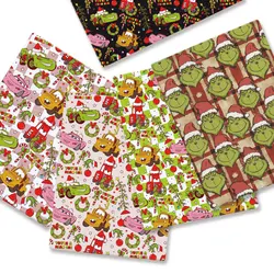 Christmas fabric 140x50CM Cartoon cotton fabric Patchwork Tissue Kid Home Textile Sewing Doll Dress Curtain Polyester