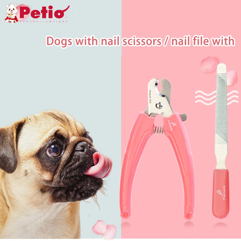 Petio Pet Nail Clippers with Sickle Large Dog Nail Clippers Teddy Cat Stainless Steel Grooming Scissors Pet Accessories