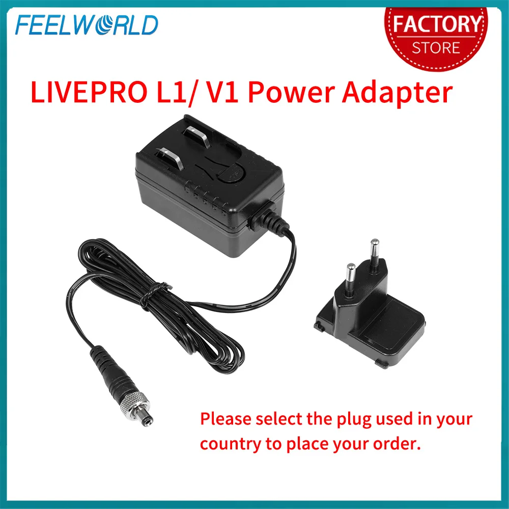 FEELWORLD DC 12V 1.5A Power Adapter Switching Power Supply for LIVEPRO L1 LIVEPRO L1 V1 Switcher