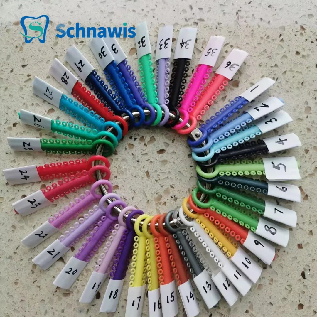 Dental Orthodontic Elastic Ligature Ties Heart-shaped Cartoon O-Ring Bands Cat Flower Mouse Elastic Bands Brackets Archwires