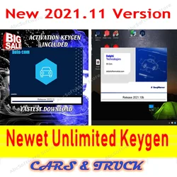 Newest Update Autocoms 2021.11 + Delphis 2021.10b with Keygen Delphis  VD Ds Tcs 150 Car Diagnostic Tools  Car Truck Activator