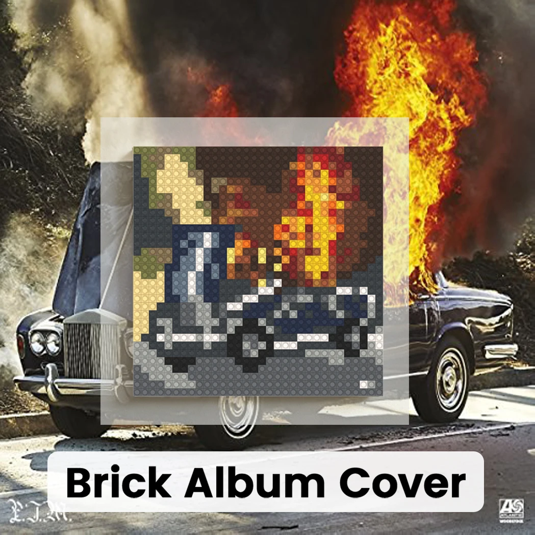 

Portugal The Man Rock Band Album Cover MOC Building Blocks Brick Pixel Art Mosaic Painting DIY Wall Art Decor