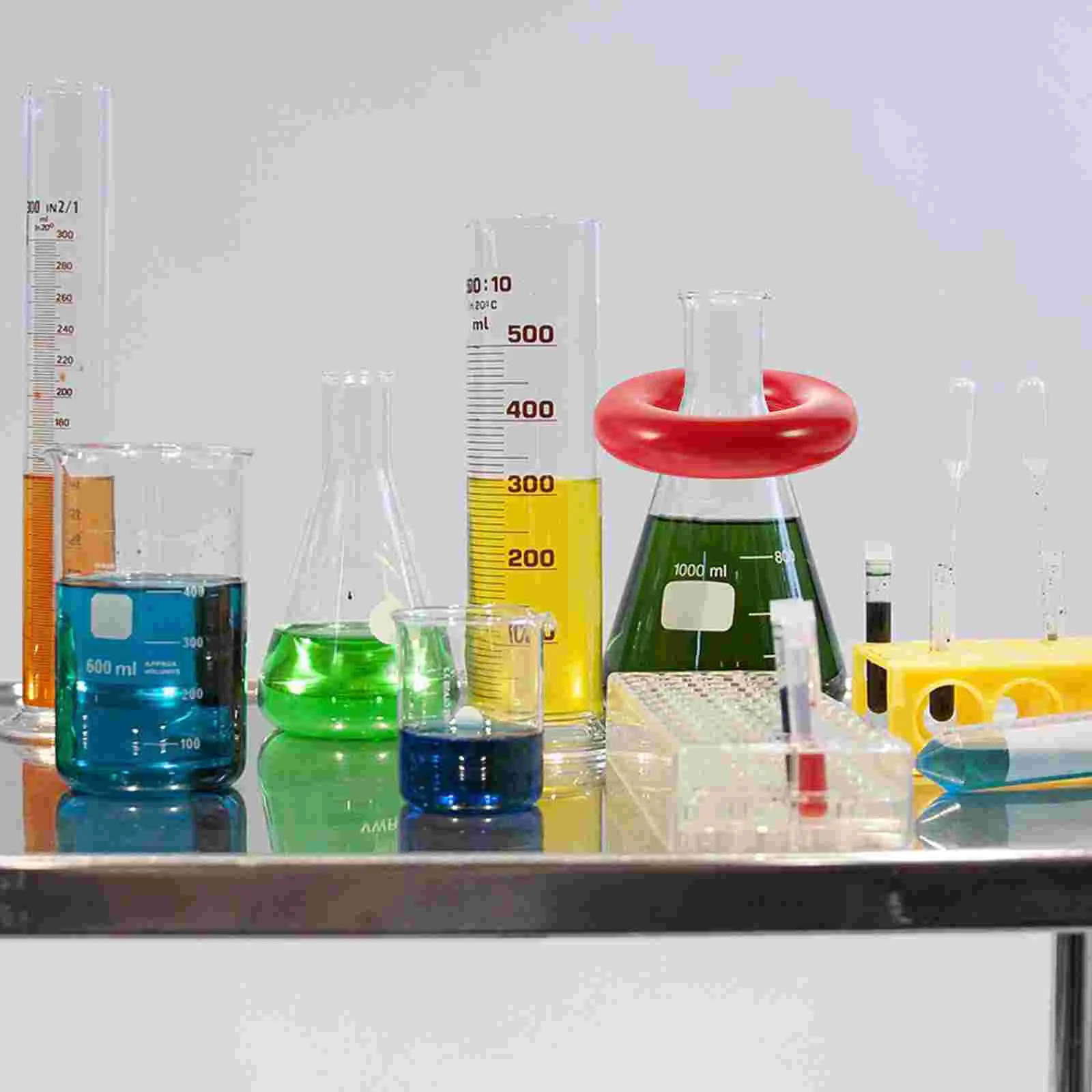 Erlenmeyer Flask Weight Ring Experiment Bottle Tool Laboratory Rings Plastic Boiling Counterweight