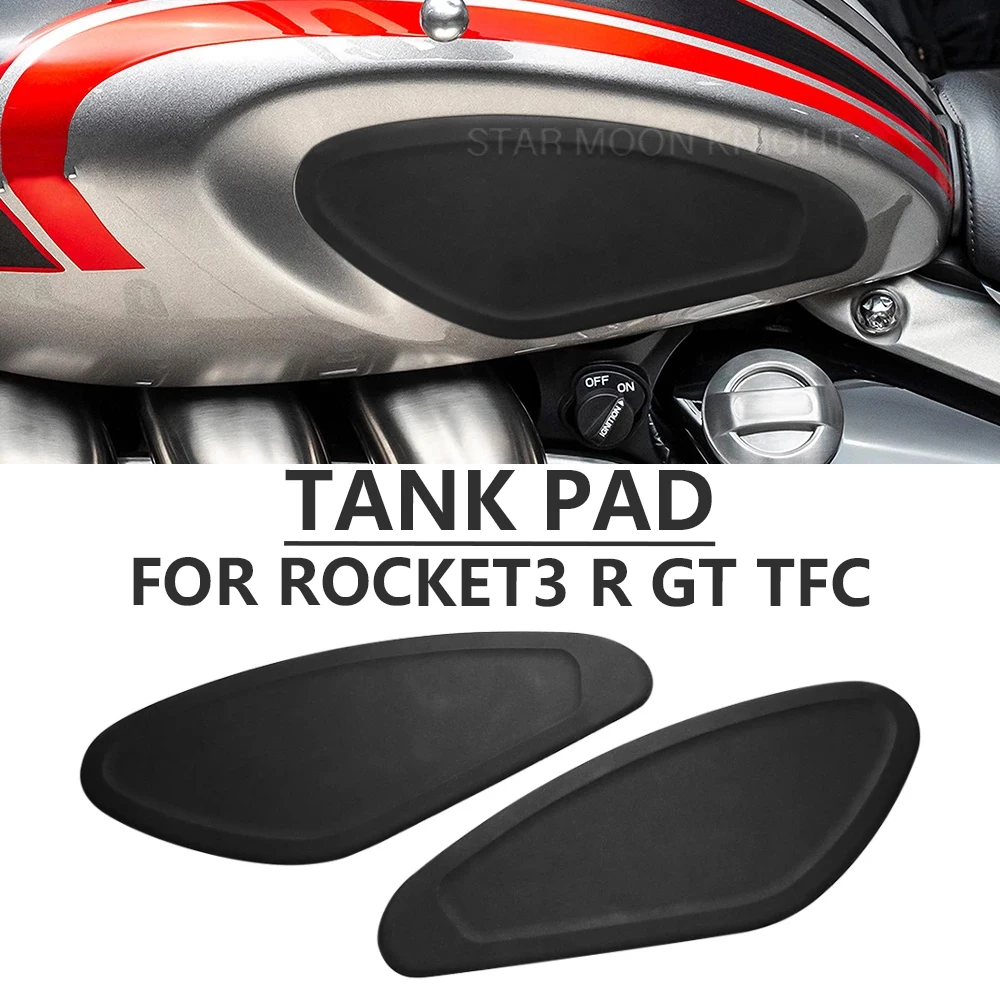 

Motorcycle Accessories Side Fuel Tank pad For Rocket 3 GT R TFC Rocket3 Tank Pads Protector Stickers Knee Grip Traction Pad