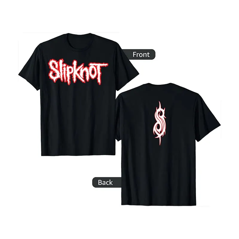 Slipknot Punk Rock Band T-Shirt Baumwolle Grafik-Shirt Herren Damen Sommer Streetwear Top – Detail 2
