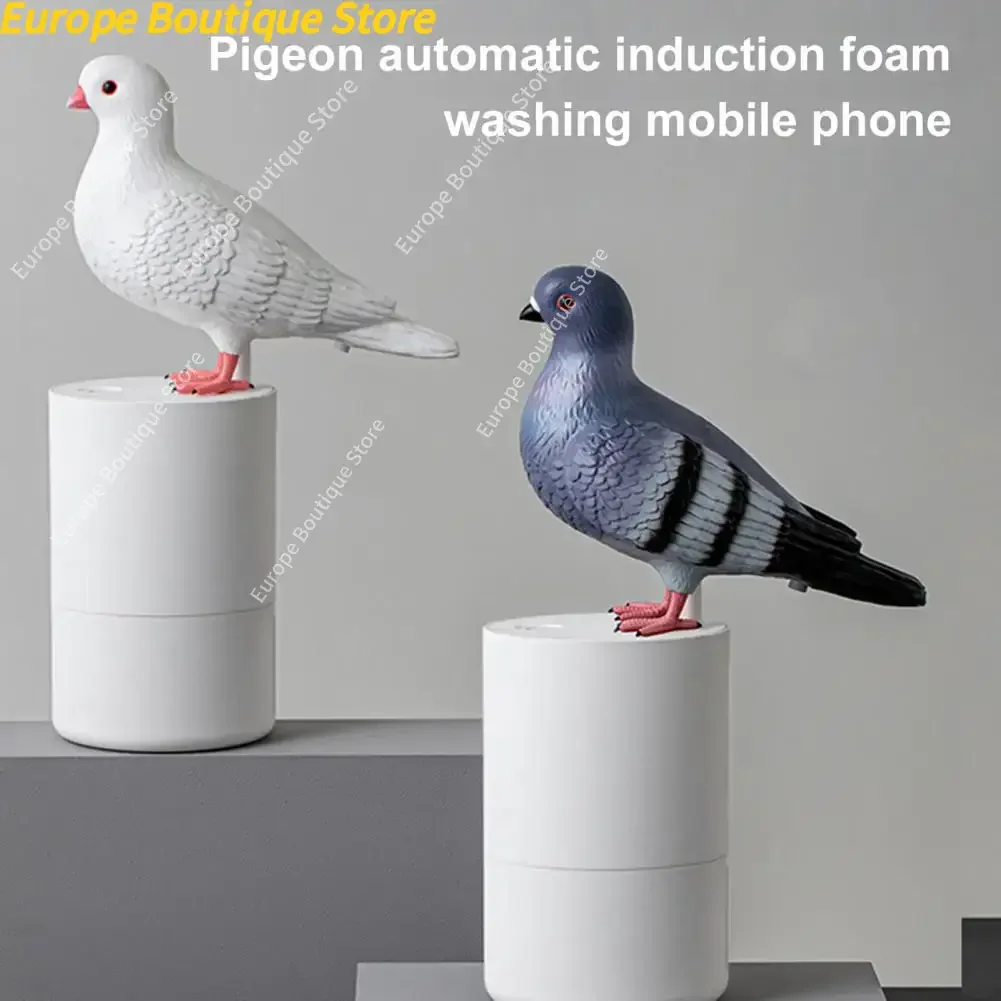 موزع الصابون على شكل حمامة التلقائي التعريفي رغوة غسالة اليد رغوة غرامة Touchless الاستشعار التلقائي موزع رغوة صحية