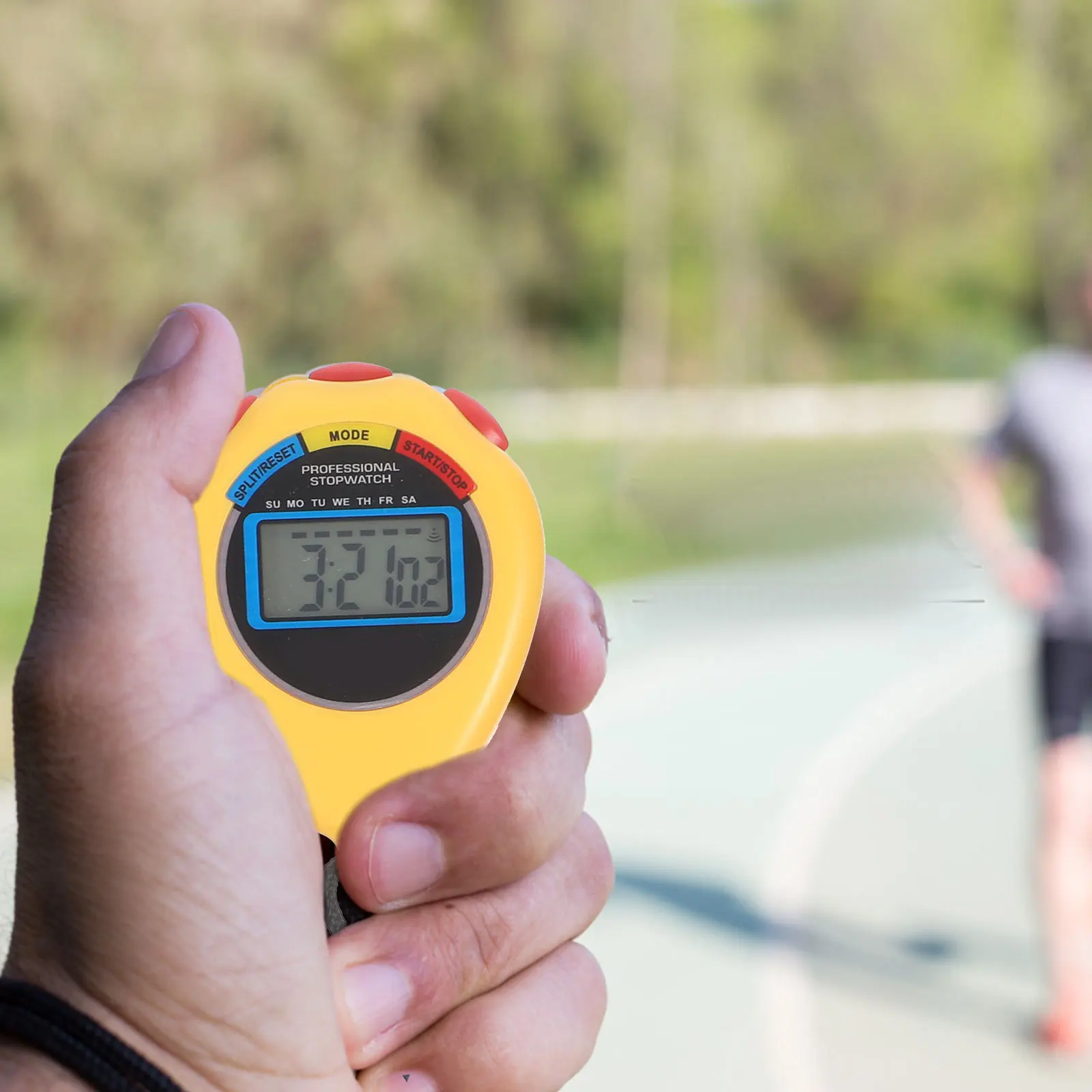 

2Pcs Digital Sports Stop Watch Running Fitness Stopwatch Timer for Sports Portable Timer for Exercise Cooking Referee Training