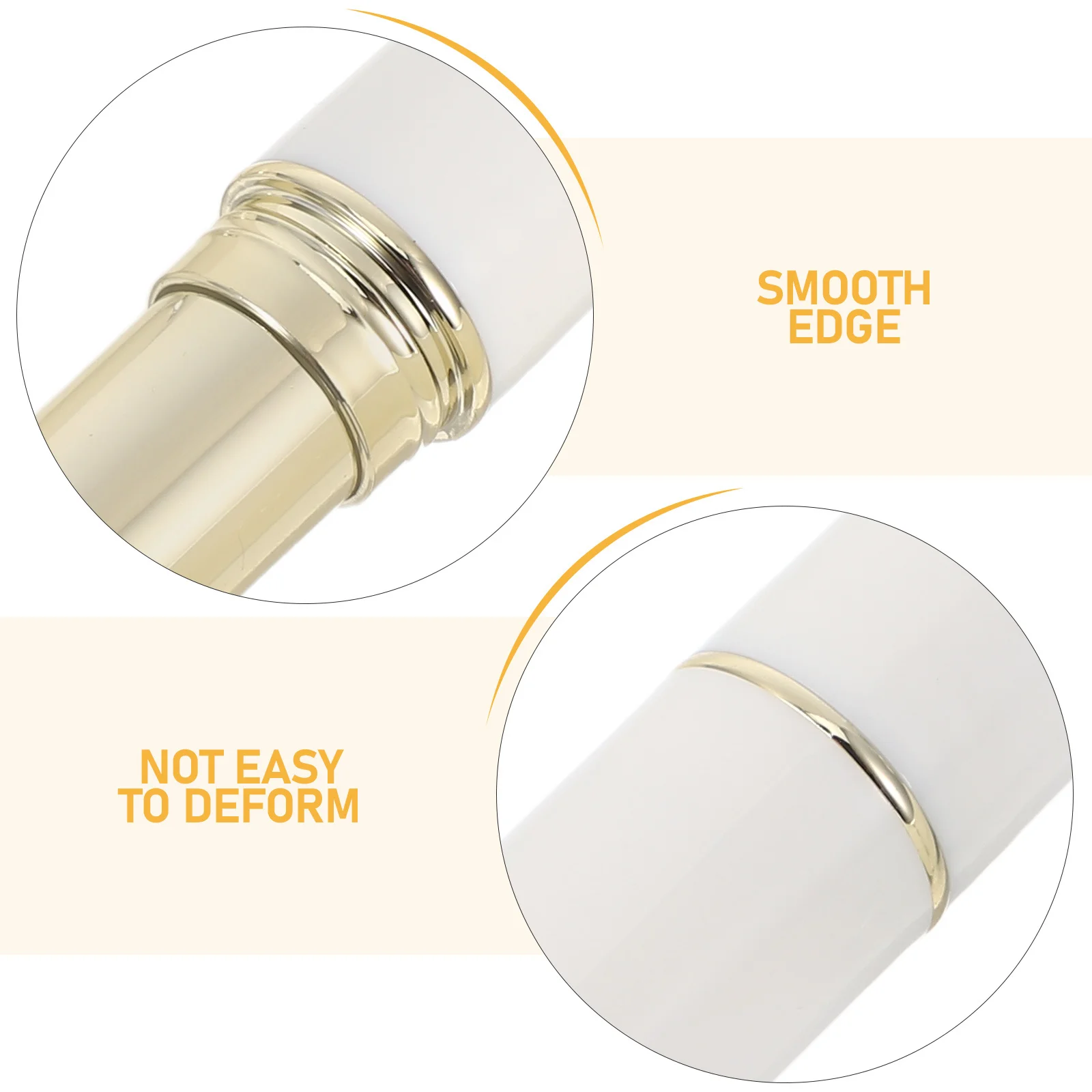 6 piezas 2. Tubos de bálsamo labial de plástico vacíos, contenedores de brillo de labios DIY, recargables para cosméticos hechos a mano, 3 dorados, 3 plateados