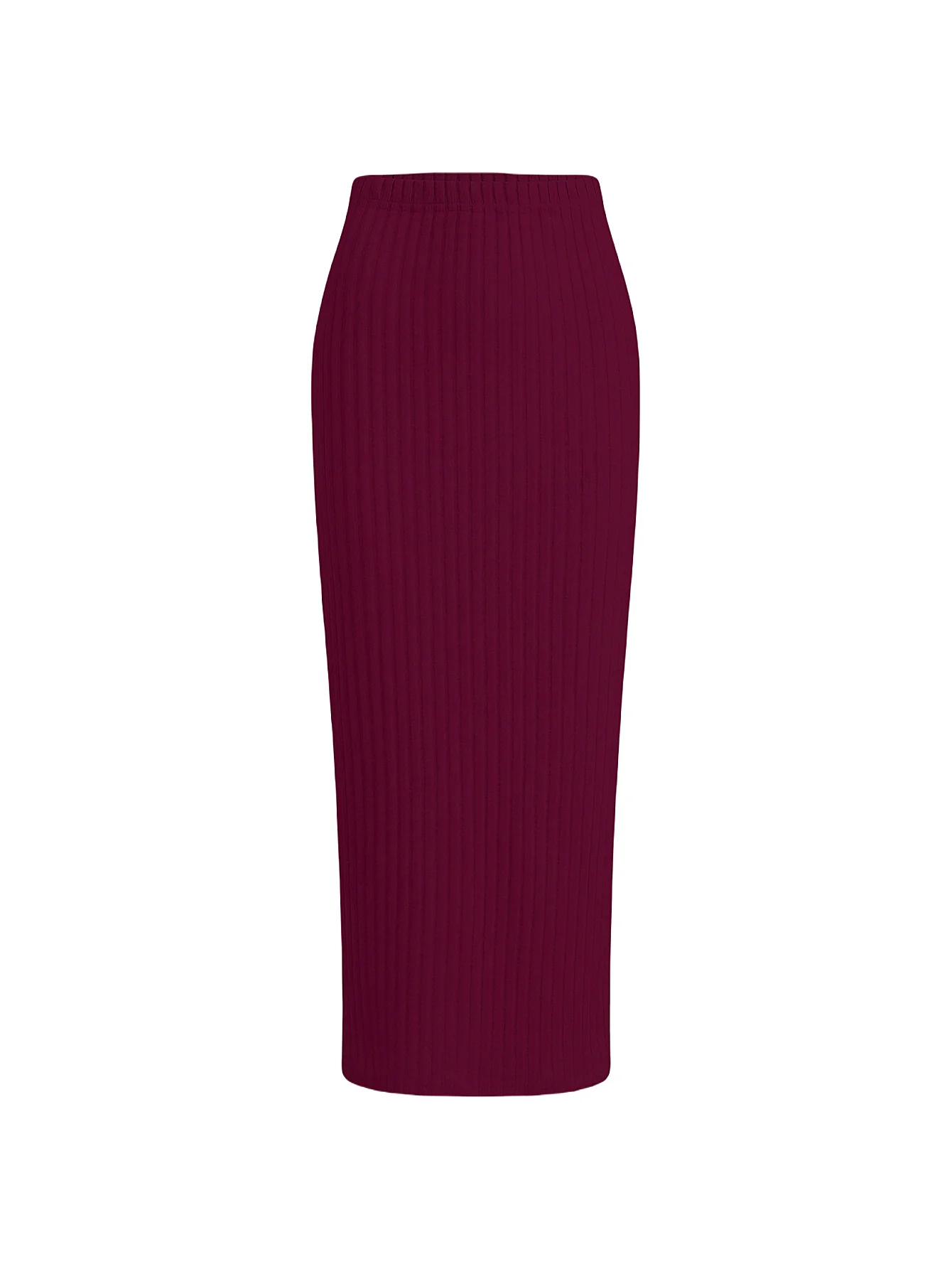 Women's skirt, elastic waist basic versatile casual everyday autumn and winter skirt, base skirt, elegant and versatile