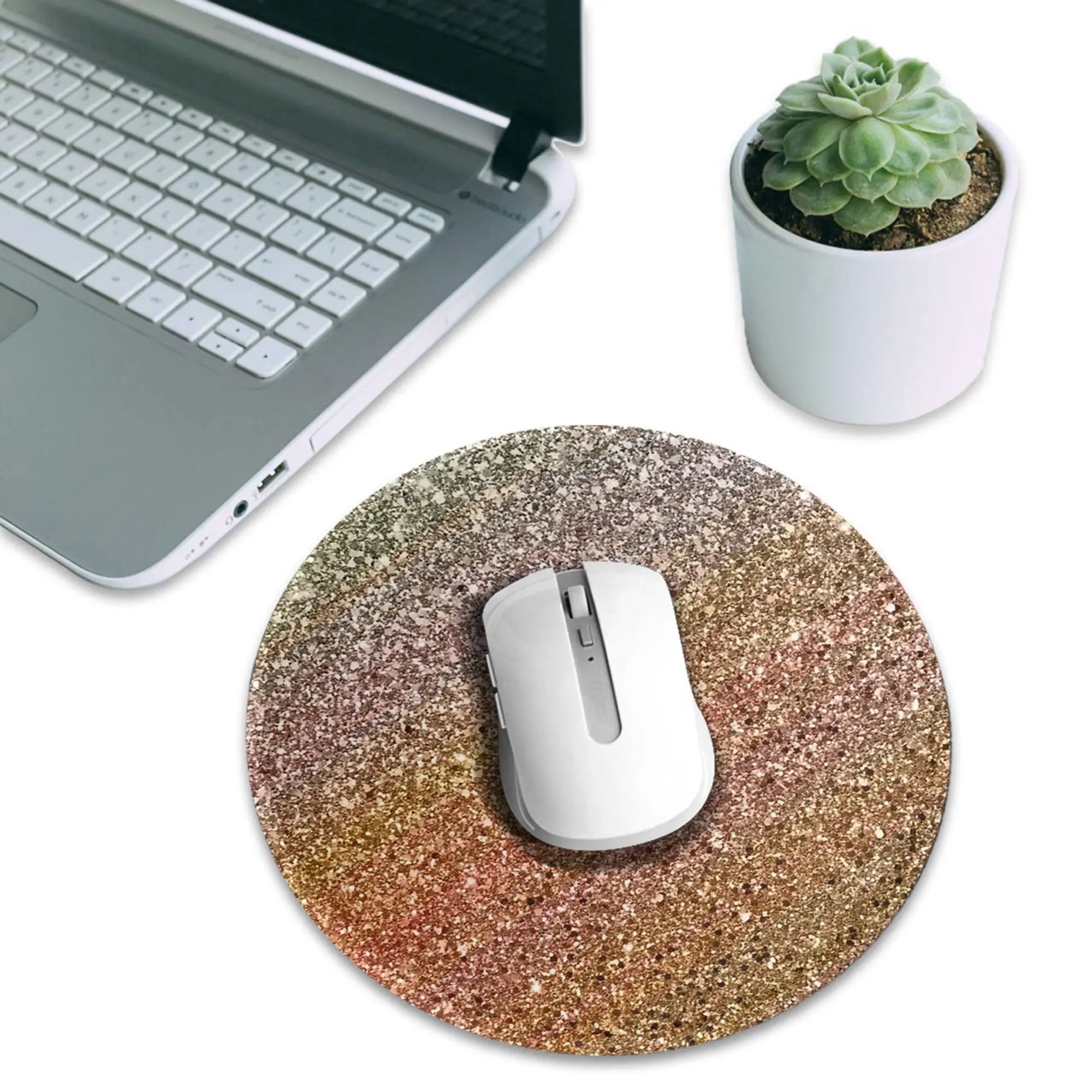 Glitter sparkle seamless pattern Mouse Pad Computer Keyboard Mouse Mat Gaming PC Laptop Desk Mat Office Accessories Table Mats