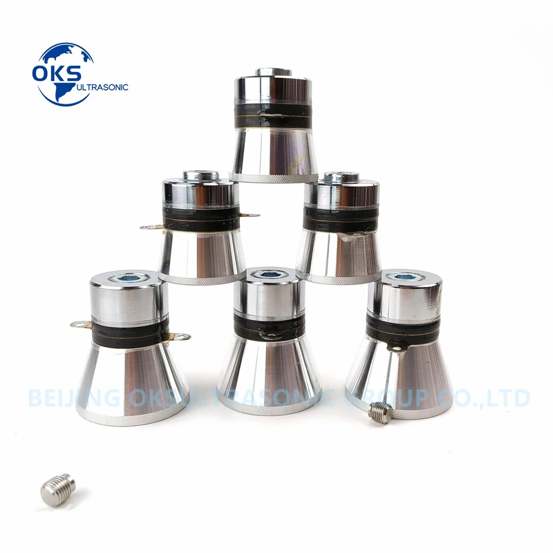 40KHZ 60W PZT4 ทรานสดิวเซอร์ทําความสะอาดอัลตราโซนิกสําหรับเครื่องซักผ้าอัลตราโซนิก