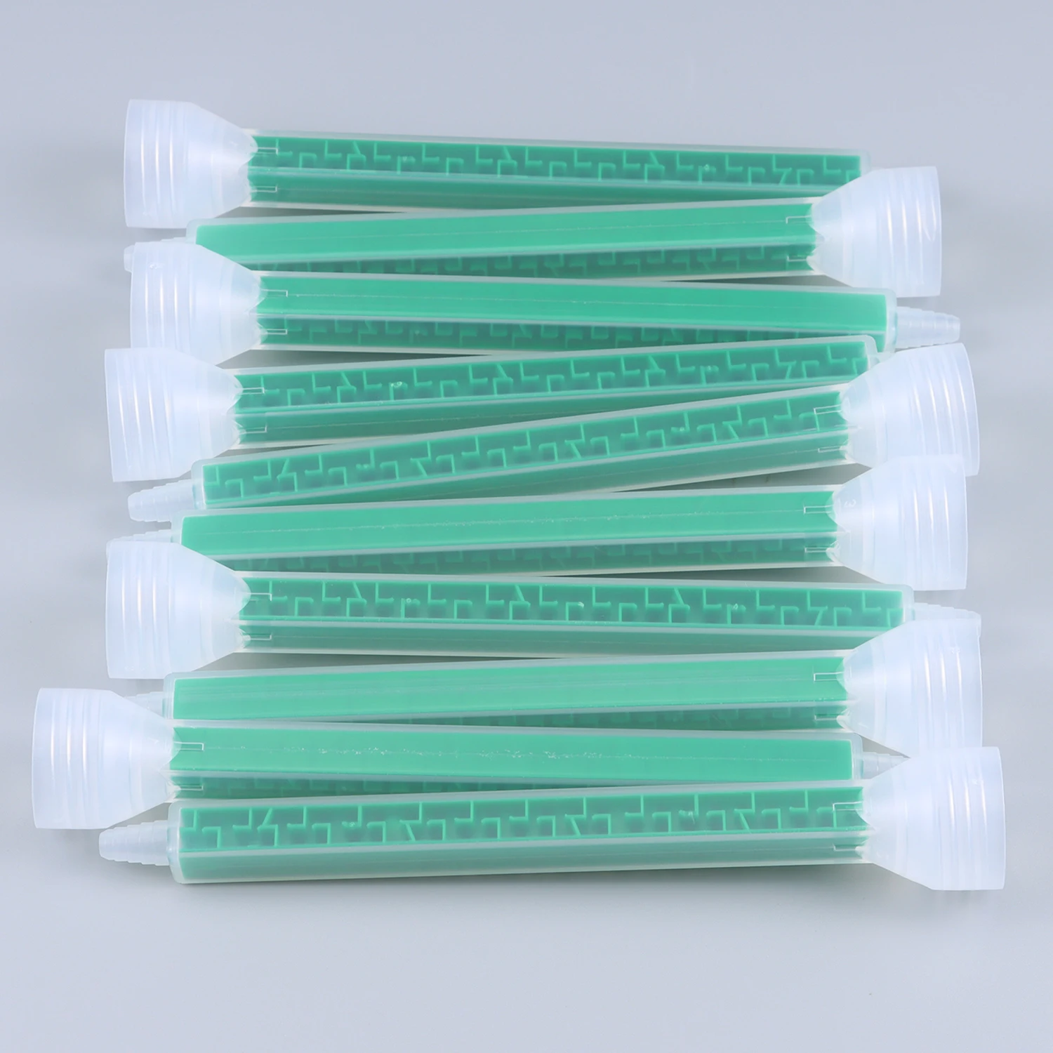 10/20/30/個正方形静的混合ノズルエポキシ混合ノズル FMQ08-24 混合チューブ AB グルーガン手動アプリケーター