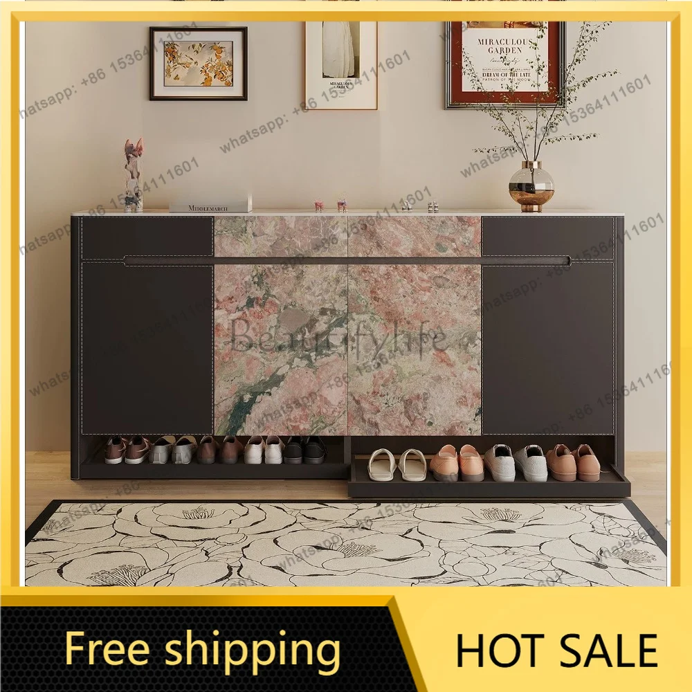 FG modern light luxury style, wall locker to partition the entrance, kick shoe cabinet