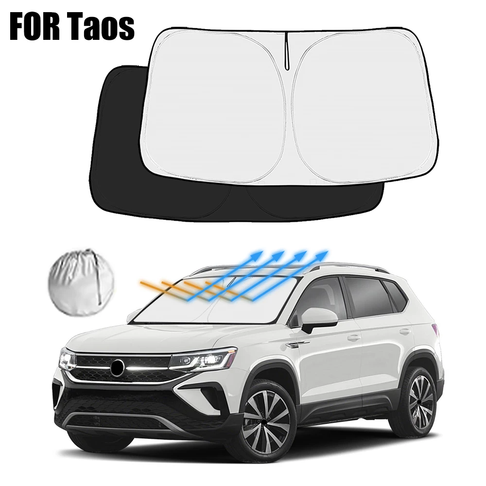 

For Volkswagen VW Taos 2022 2023 2024 2025 Car Windshield Sunshade Cover Front Window Sun Shade Visor Car Interior UV Protection