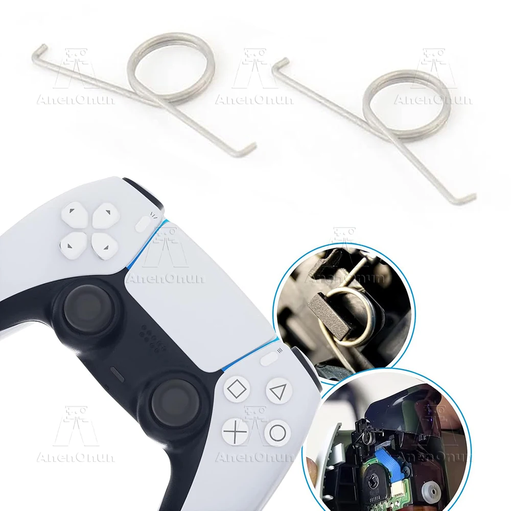 L2 R2 Trigger Button Springs for PS5 Controller Premium Replacement Repair Part Durable Gamepad L2 R2 Metal Trigger Keys Springs
