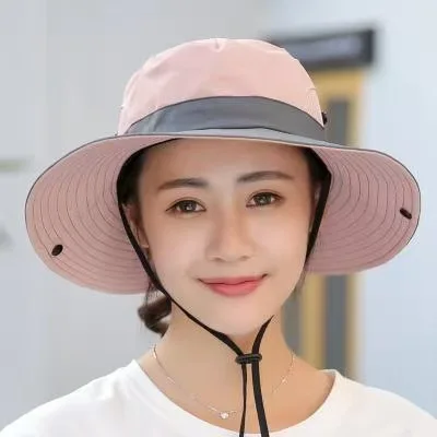 

Summer Women Sun Hat Outdoor Fishing Cap UV Protection Wide Brim Breathable