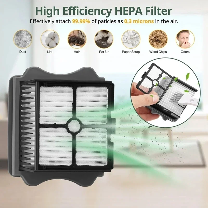 Zachte rolborstel en Hepa-filter voor Tineco iFloor ONE S5 Vervanging Nat en droog wassen accessoires Stofzuiger reserveonderdelen