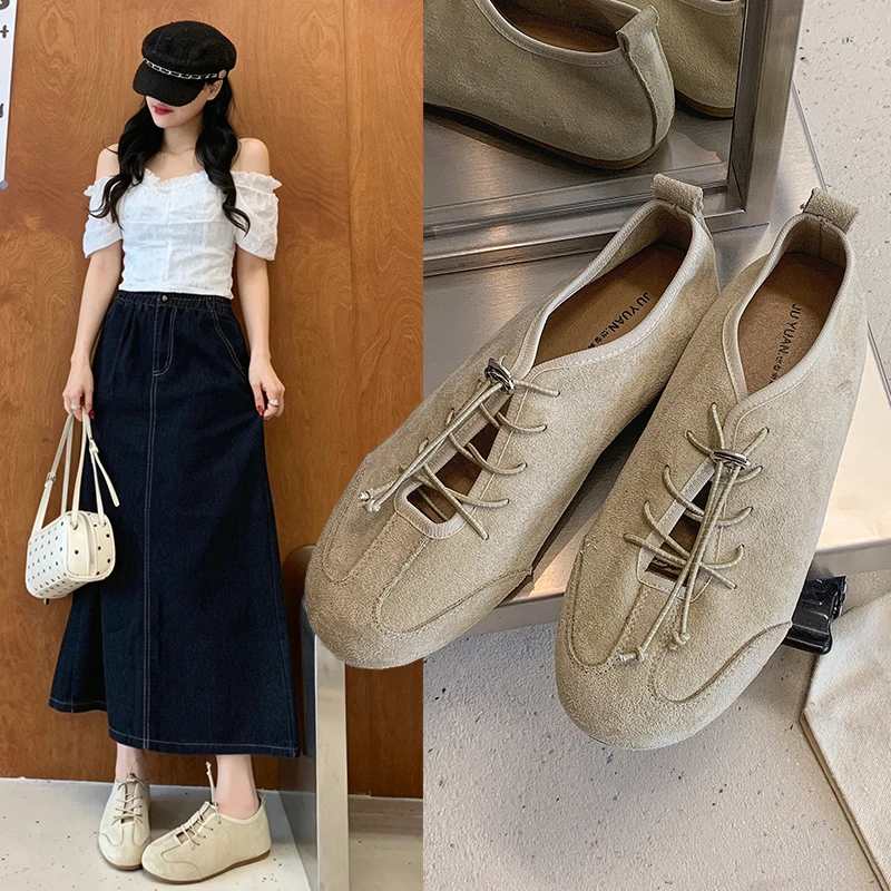 Damskie miękkie zamszowe baler – Women Shoes For Walking recenzja i cena