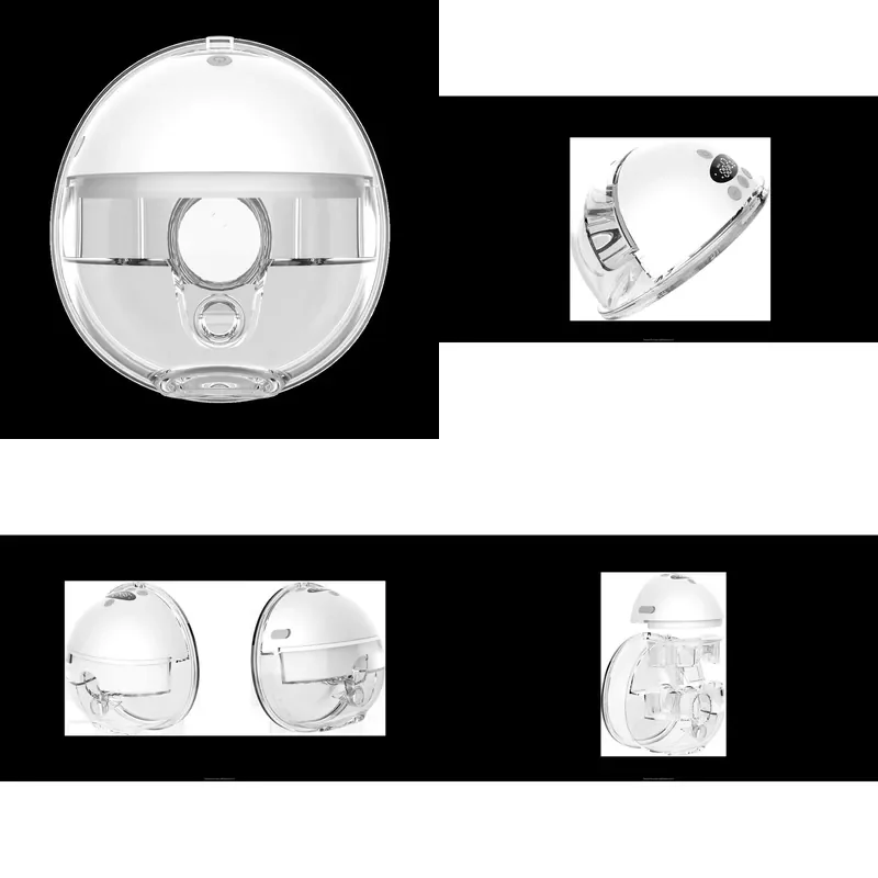 Easy to Clean Wearable Breast Pump Hands Free Electric Ergonomic Design Only 4 Parts Portable Quiet Efficient Milk Expression