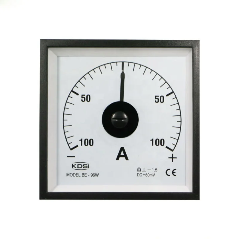 FOR BE-96W DC+-60mV+-100A wide angle marine panel analog  ammeter with output