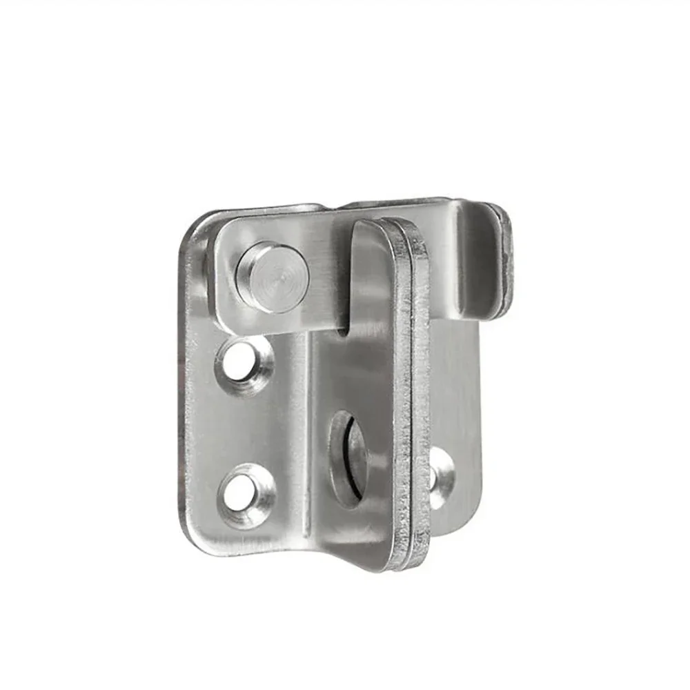 1Pc Thick Stainless Steel Door Buckle Cabinet door Hanging buckle Bolt safety bolt Sliding Hasp Pet cage  lock  latch