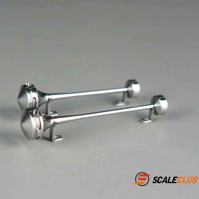 Scaleclub 1/14 tipo B bocina de silbato de Metal es adecuada para Tamiya Lesu para Scania Man Actros Volvo piezas de coche Rc camión remolque