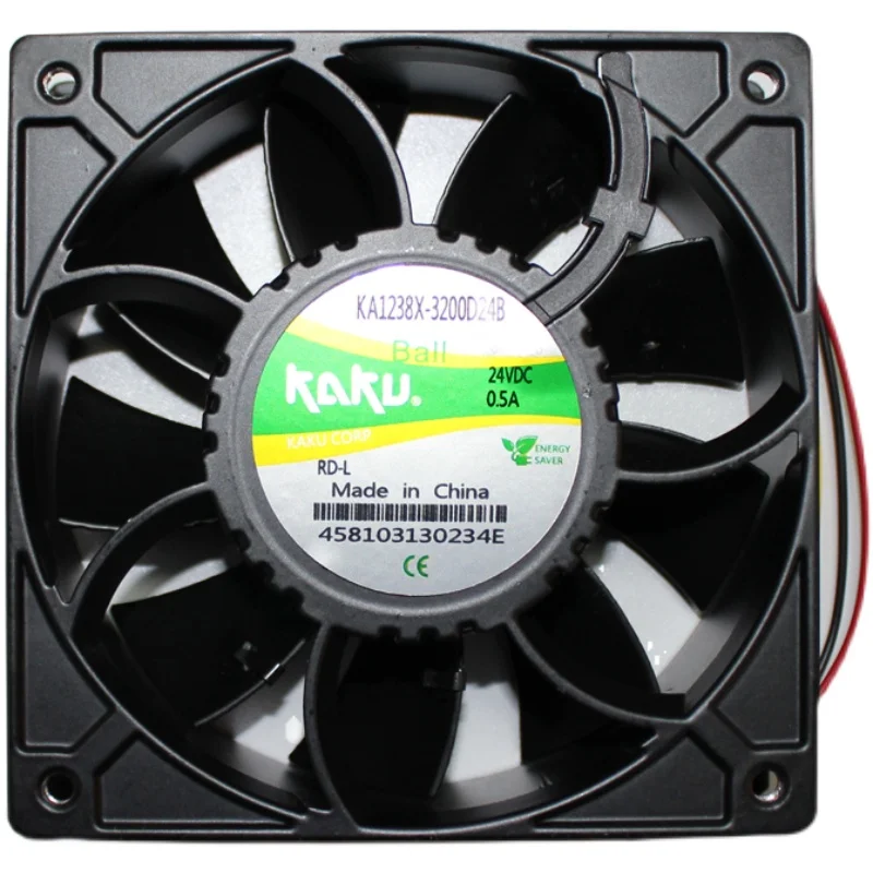 KA1238X-3200D24B brand new card fixed DC fan/FG cabinet 24V dustproof and waterproof metal RD alarm fan