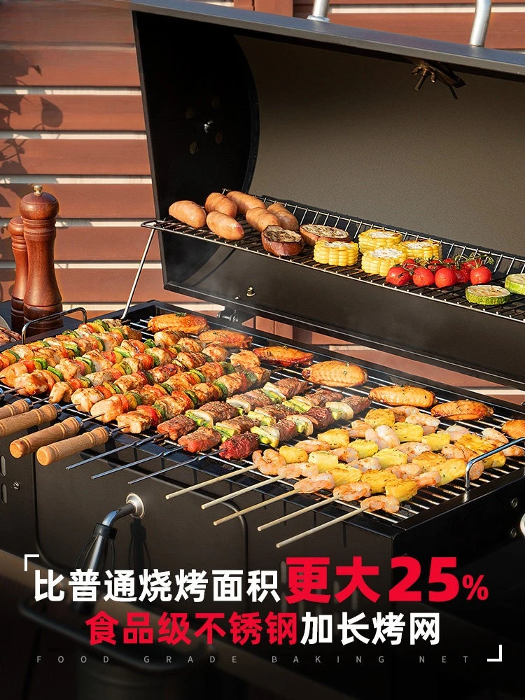 Custom Smart Garden Wood Pellet Grill Combo Stainless Steel Bbq Grill