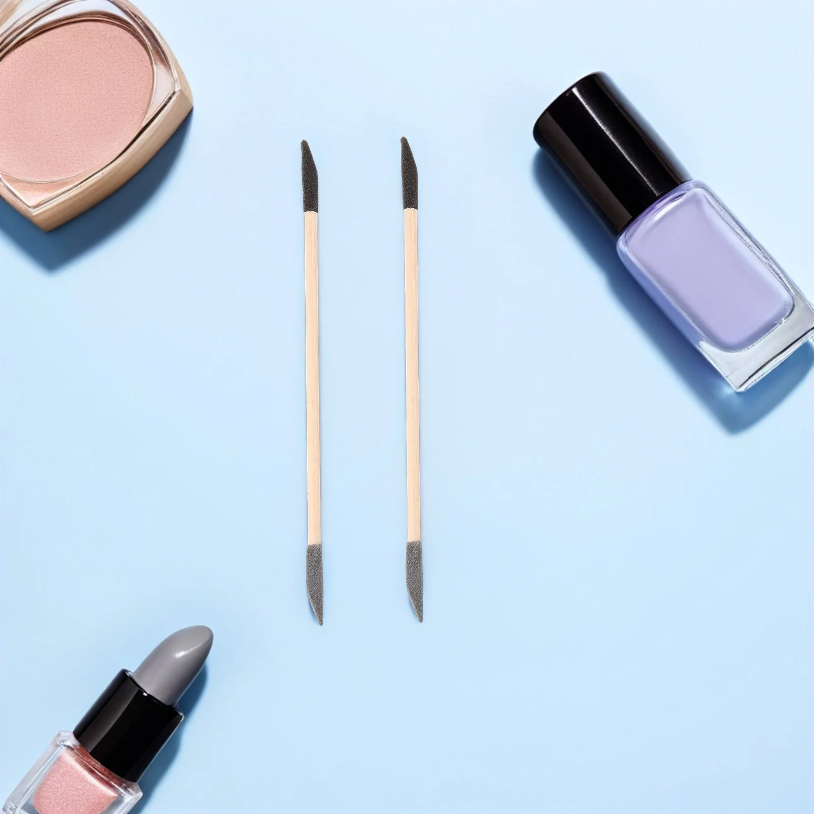 

50Pcs Dual Sided Wooden Nail Tools Black Gray Grits Precision Decoration Portable Durable DIY Manicure Pedicure Kits