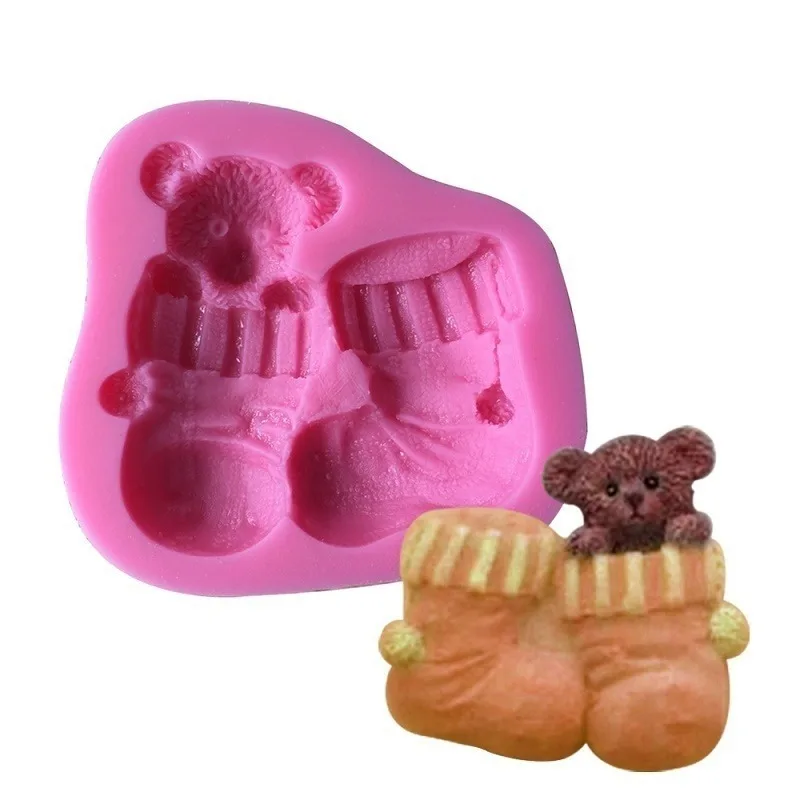 Baby‑Girl Shoe Silicone Baking Mold Cute Shoe‑Shape Mould For Fondant Chocolate Cake Decor Pastry DIY Dessert Making Accessory