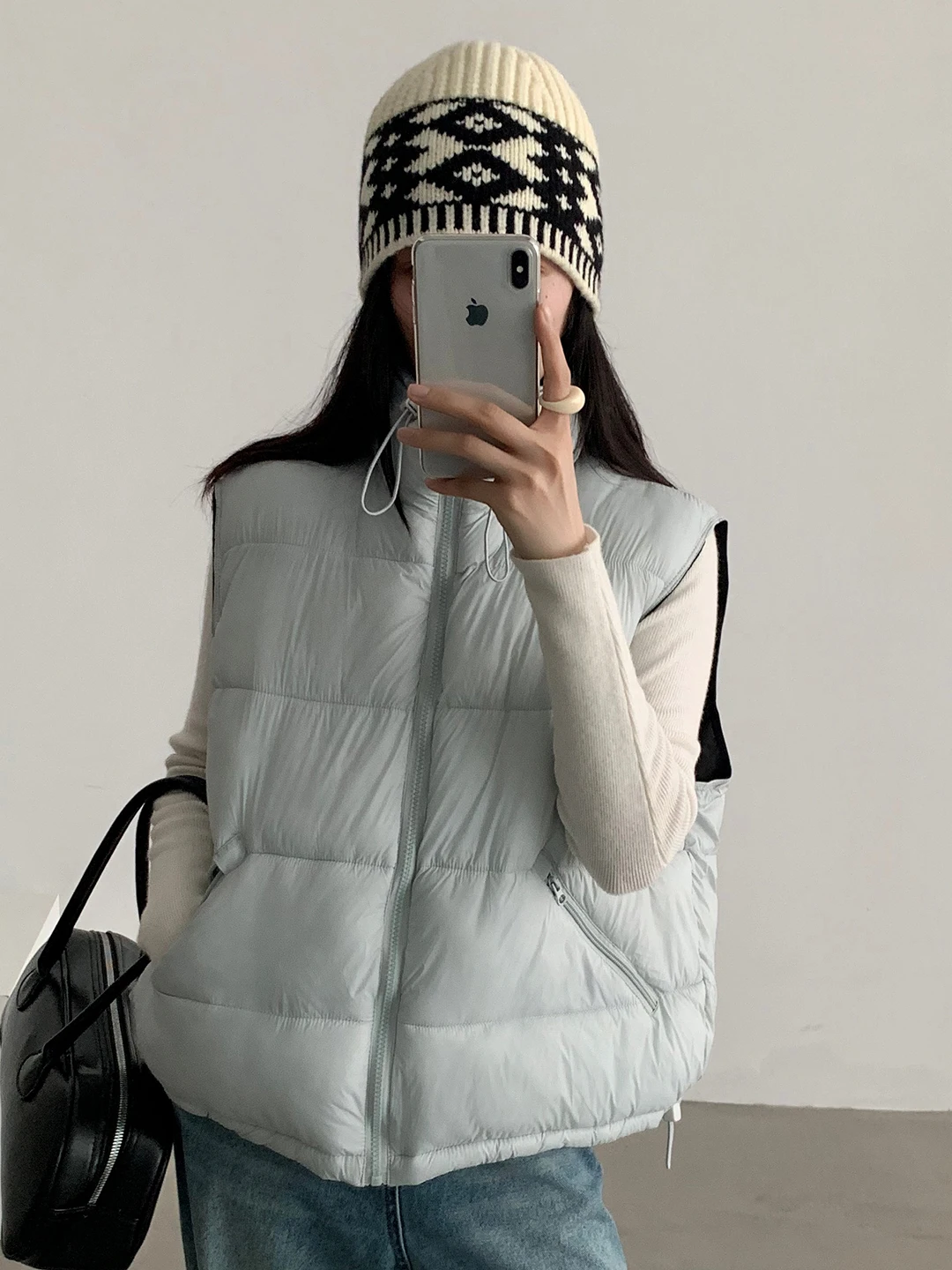 Double-Sided Wear Fashionable Cotton Vest Women's Loose Warm Sleeveless Outerwear Shoulder Pad Versatile Outer Jacket