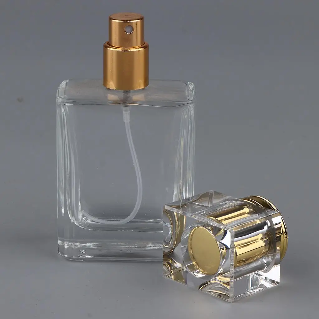 50ml Refillable Glass Luxury Spray Perfume Bottle with Tightly Sealed , Great