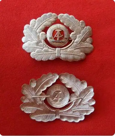 

East German Democratic Germany German Military Officials With Large Brimmed Hats and Badges
