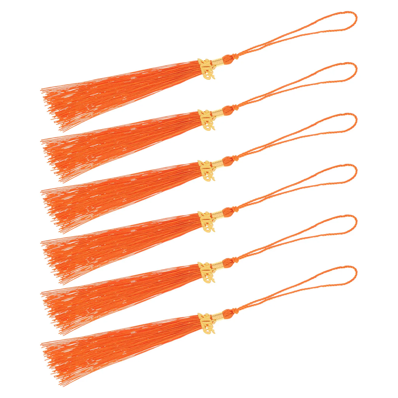 

6 pcs Graduation Tassel Set Durable Material Versatile Fit Easy Use Graduation Season Hat Decoration Academic Charm Bachelor Hat