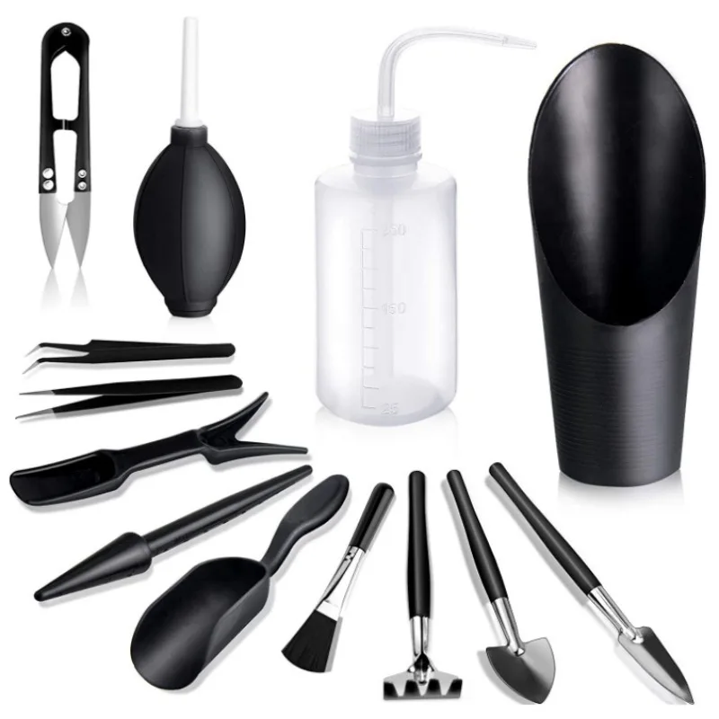Black‑series Succulent Gardening Tool Set Indoor‑plant Repotting Horticultural Kit Practical Home‑cultivation Accessory Multi
