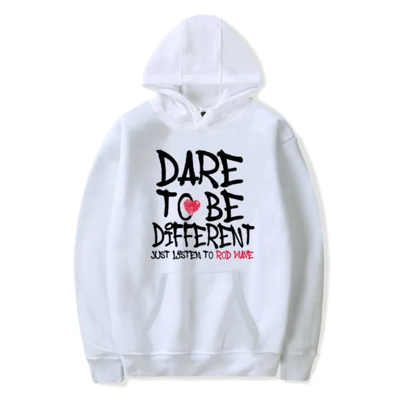 Rod Wave Dare To Be Different Hoodie Merch Men/Women Unisex Cosplay Long Sleeve Sweatshirt Hooded Streetwear