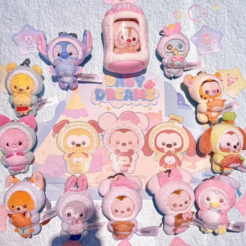 Disney BABY Dreams Blind Box Keychain Action Figure Kawaii Pendant Anime Doll Desktop Gifts Mystery Box Ornament Surprise Bag