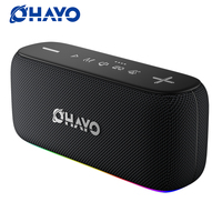 Ohayo S15 Portable Bluetooth Speaker with 60W Powerful Sound and Intense Bass, IPX6 Waterproof Wireless LED Computer Speaker