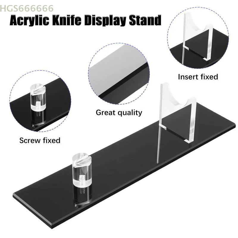 

Hot selling acrylic knife fixed display rack, new kitchen fruit knife military knife display supplies rack