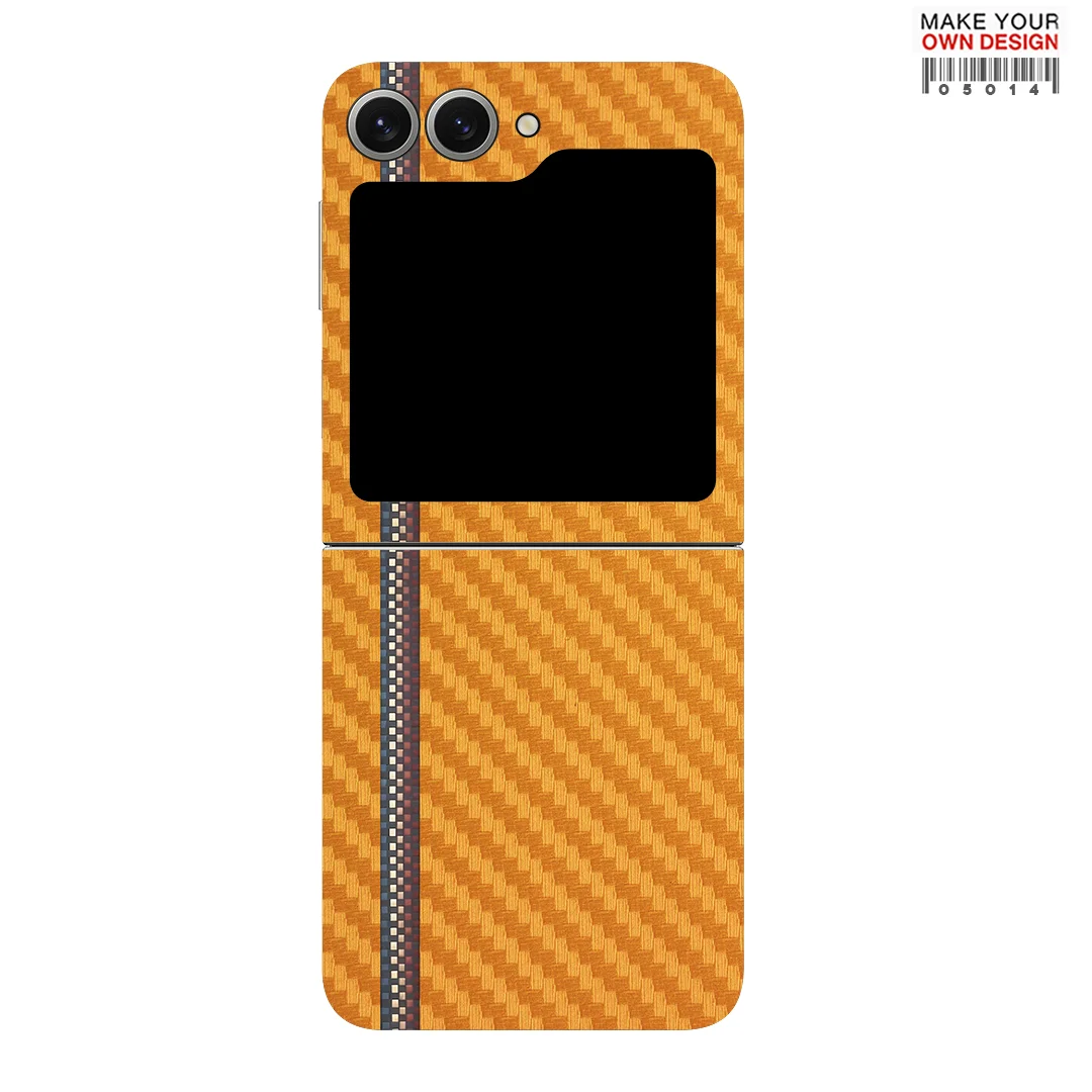 Stiker warna-warni untuk Samsung Galaxy Z Flip6 lapisan pelindung layar belakang 5 4 3 5G lapisan pelindung kulit