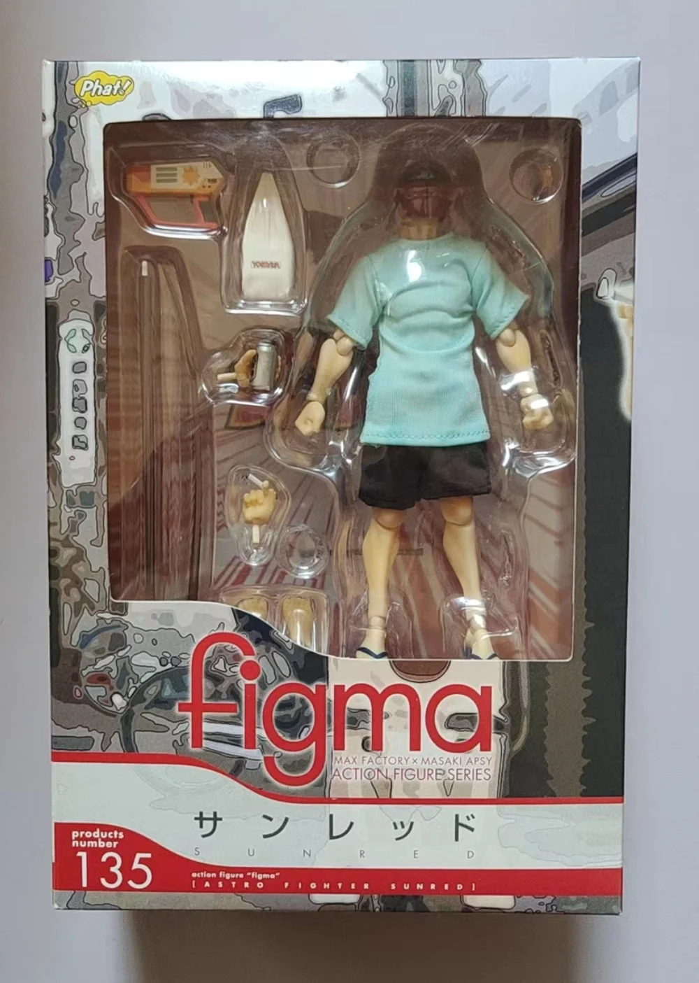 

Original Brand New Max Factory Figma 135 Astro Fighter Sunred Articulated Figure Model Collectible Gift