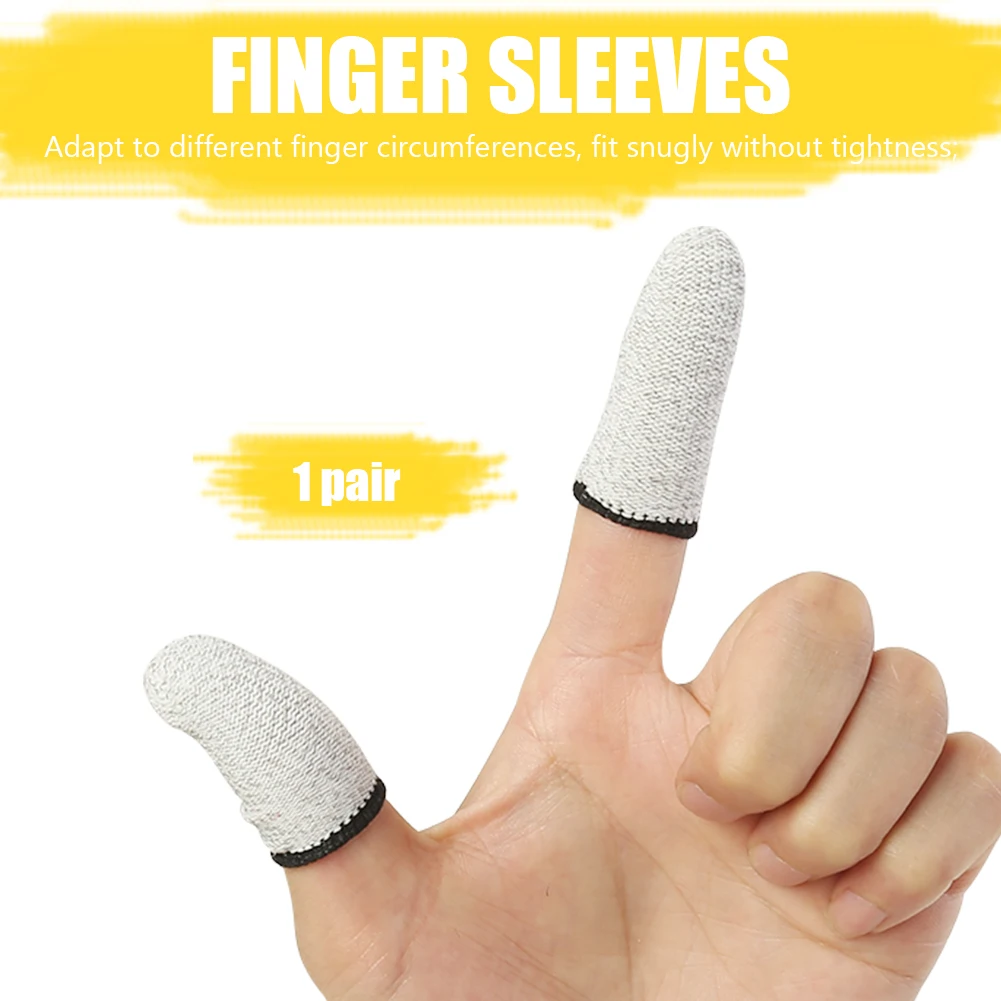 Breathable Game Controller Sweat Delicate Design Durable Finger Sleeves Mobile Proof Thumb Cover Sleeve 1 Pair for PUBG