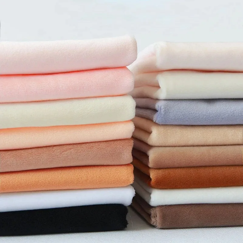 50x50cm 1mm Doll Skin Fabric Factory Special Skin Color Fabric Crystal Super Soft Short Plush Fabric DIY Handmade Cloth TJ9871