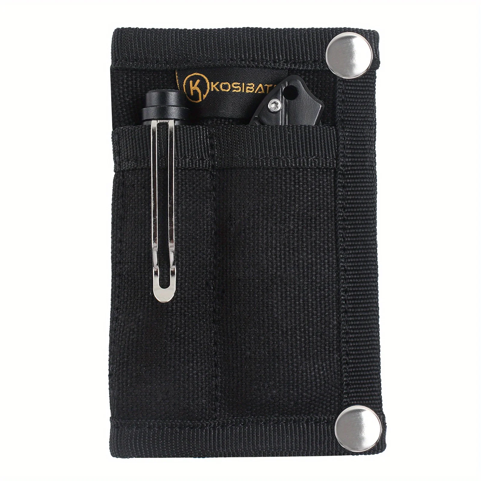 Slim EDC Tool Pouch for Men - Organize Cards, Knives, Flashlights, and Pens with Ease