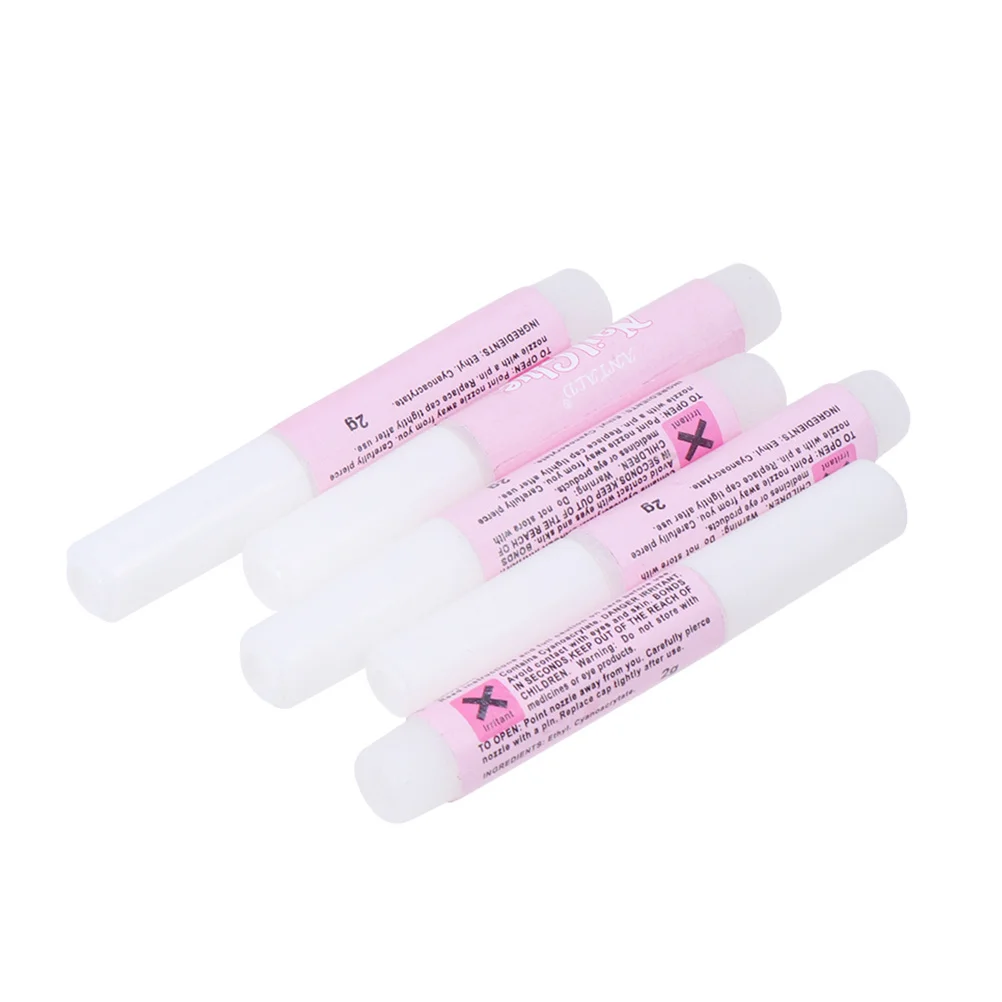50pcs 2G Nail Glue Professional Strong Adhesive For Nail Art Decoration False Tips Rhinestones Mini Beauty Tool Portable Design