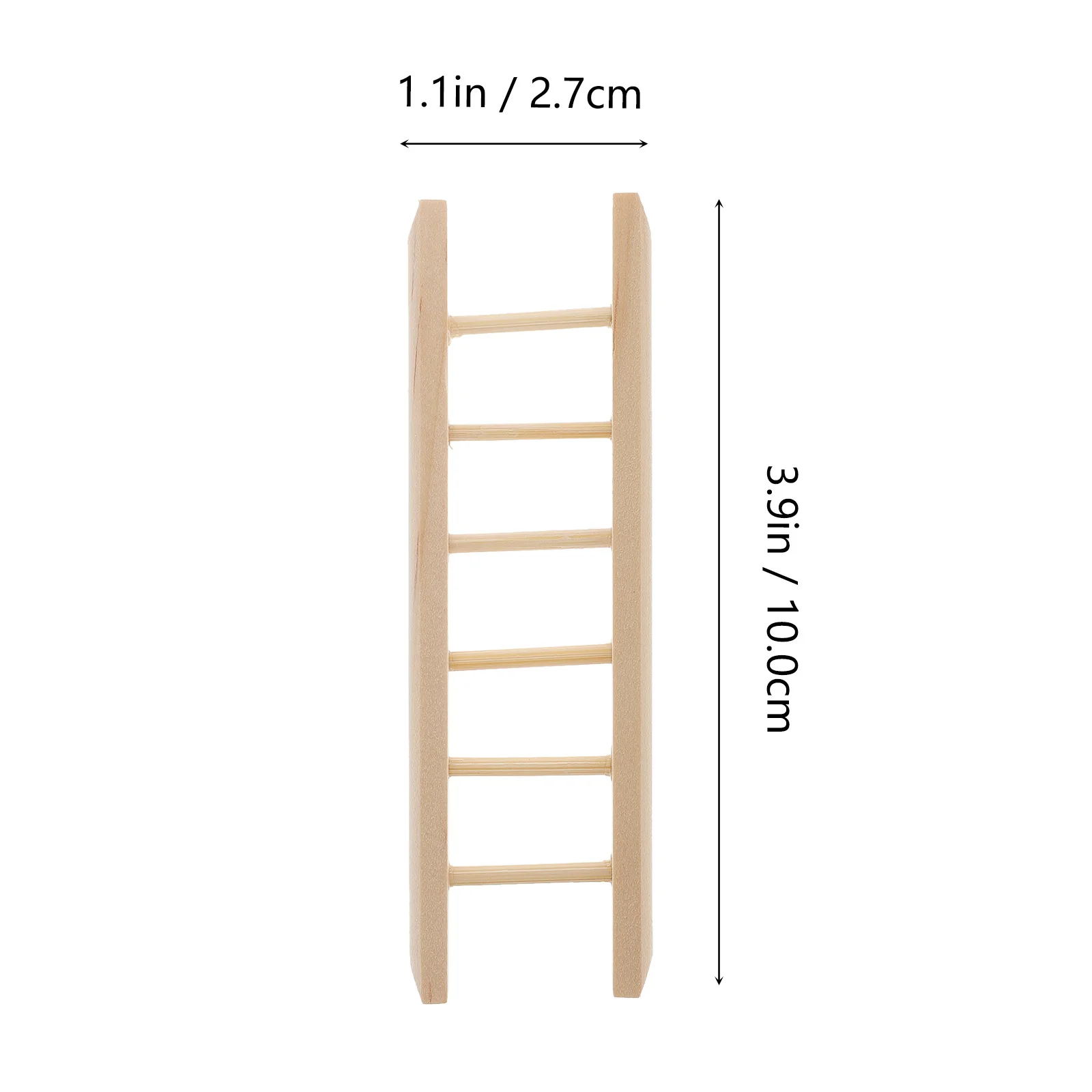 2-delige miniladder houten ladders modellen hamster speelgoed meubilair poppenhuis miniatuur decor stap