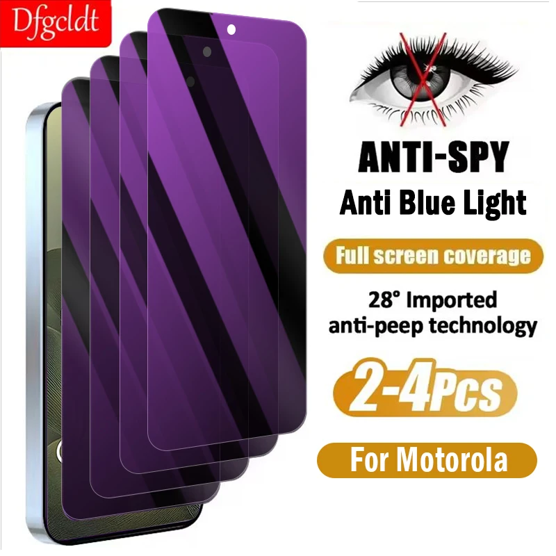 

2-4 шт., защитная пленка для экрана с защитой от синего луча для Motorola Edge 70 60 50 Neo Moto G84 G64 G54 G34 G14 G73 G53 G23 G13 Glass