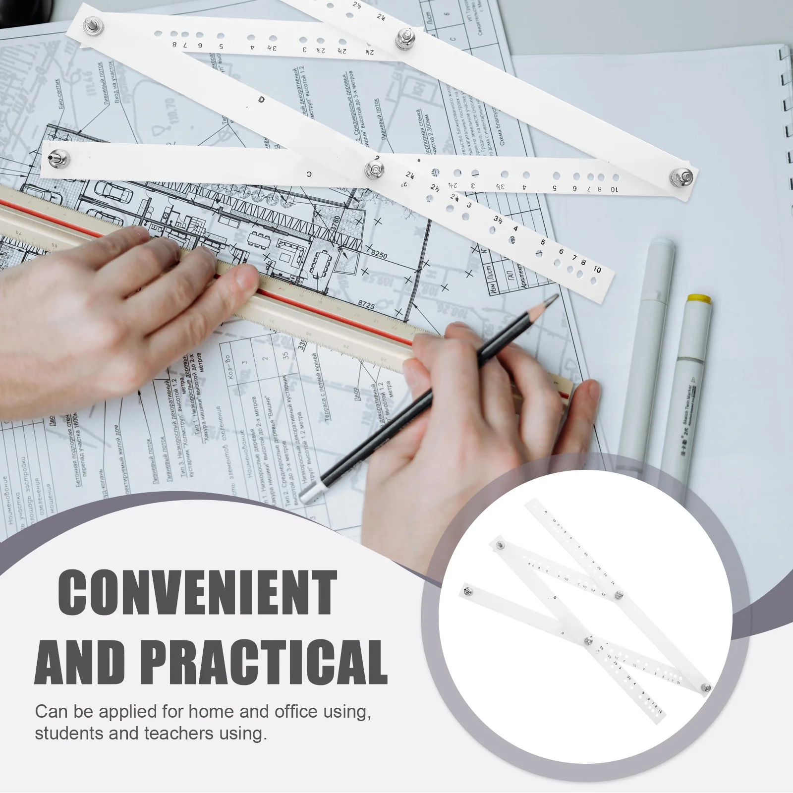 스케일 전문가용 도면 확대 도구, 청사진 읽기, 정밀 측정, 엔지니어링용