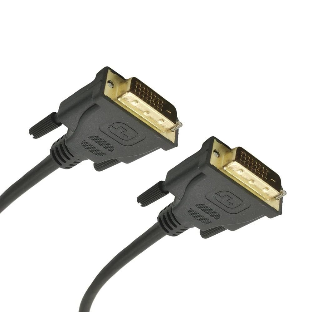 Kabel DVI 1080p 3D pozłacany wtyk męski-męski DVI TO DVI 24+1 PIN kabel 0.5M do monitora LCD DVD HDTV XBOX — zdjęcie produktu 2